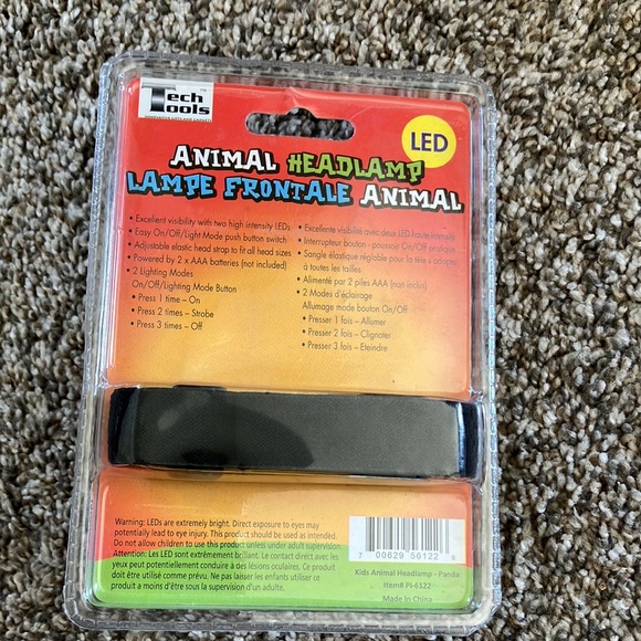 Tech tools animal 🐼 headlamp. NIP - Picture 2 of 2